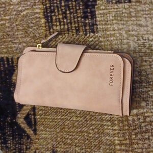 4/$60 New Pink Faux Suede Wallet